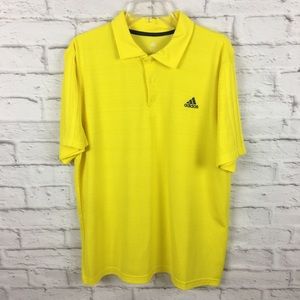 Adidas men’s golf climalite polo yellow large